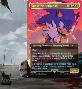 Sonic the Hedgehog Treasure Commander Deck Magic MTG Ready-to-Play EDH Knuckles - Picture 1 of 12