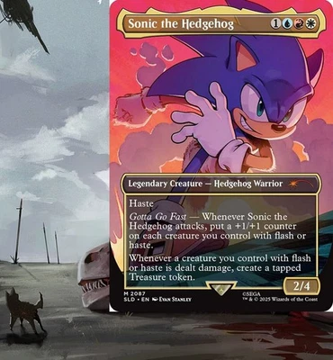 Sonic the Hedgehog Treasure Commander Deck Magic MTG Ready-to-Play EDH Knuckles - Image 1 of 4