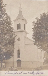 Vintage RPPC Church Of Marksboro Kansas Real Photo Postcard 1900s - Picture 1 of 2