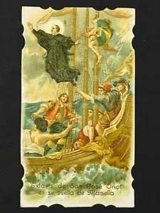 heilige karte chromolithographie santino bild pieuse "SAN JOSE ORIOL" - Bild 1 von 2