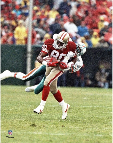 Jerry Rice San Francisco 49ers Unsigned Reception 11" x 14" Photo - Fanatics Cover
