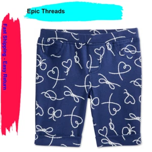 Epic Threads Rope Hearts Girls Bermuda Shorts, Size 4T - Picture 1 of 1