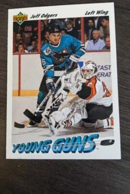 Jeff Odgers Young Guns 1991-92 Upper Deck Rookie San Jose Sharks - Image 1 of 2