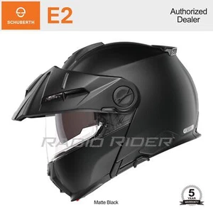 NEW Schuberth E2 Motorcycle Flip-Up Helmet | Matte Black | M | Free Shipping - Picture 1 of 4