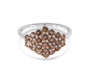 Natural Andalusite Ring in Sterling Silver 1.25 Ct - Size M - Picture 1 of 6