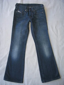 Diesel Rame Mid Bootcut Jean Women Sz 26 Dark Blue 100% Cotton from Italy L29.75 - Picture 1 of 11
