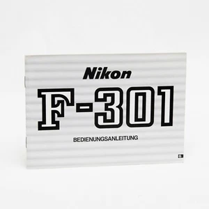Nikon F-301 German Instructions Book Owners Manual Bedienungsanleitung Anleitung - Photo 1 sur 4