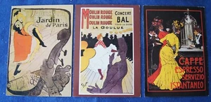 LOT 3 CARTES / REPRO AFFICHES T LAUTREC - Bild 1 von 1