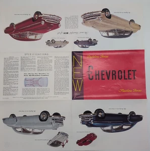 1949 Chevrolet Styleline Fleetline Fold Out Brochure Catalog Poster Original - Picture 1 of 11