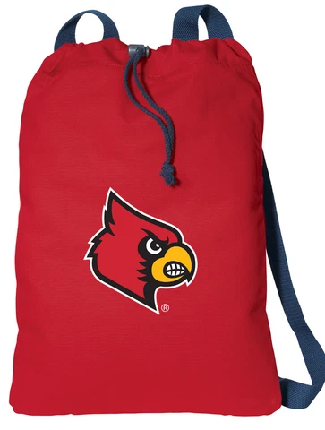 Louisville Cardinals COTTON Drawstring Bag Cool UofL Backpack COMFORTABLE COTTON Cover
