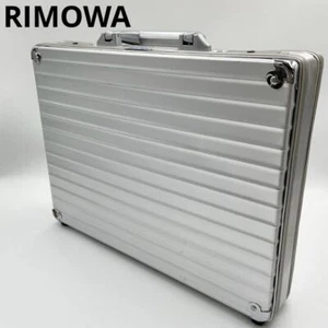 Rimowa Attache Case 42x32x9cm Silver Business Briefcase Duralumin Used - Picture 1 of 19