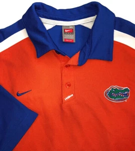 Nike Florida Gators University Herren XL Poloshirt Logo orange blau Logo - Bild 1 von 3