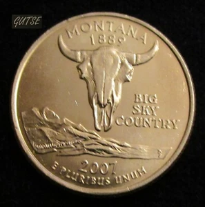 *GUTSE* ESTADOS UNIDOS, CUARTO DE DOLAR 2007 P, CRÁNEO BISONTE, SIN CIRCULAR. - Imagen 1 de 2