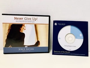 Joyce Meyer How To Resist Giving Up 4 CD Set Plus Bonus CD Going Deeper In God - Picture 1 of 6