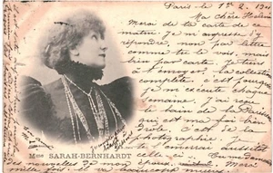 CPA Carte postale France Sarah Bernhardt Comédienne 1901 VM91038ok - Picture 1 of 2