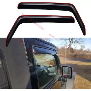 in channel Sun Rain Guards Window Visor for 07-18 Jeep Wrangler (JK) 2-Door - Picture 1 of 10