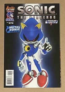 Cómic Sonic the Hedgehog #272 Metal Sonic Variant 2015 Archie casi nuevo - Imagen 1 de 8