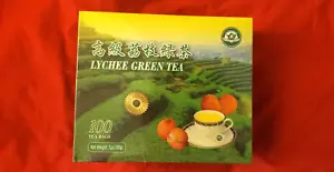 LYCHEE GREEN TEA NET WEIGHT 7 OZ (100 BAGS ) - Picture 1 of 4
