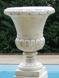 Vase Amphore Schale Pflanzgefäß Kübel Steinvase Gartendekoration Marmor Art.183 - Bild 1 von 1