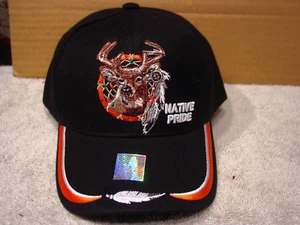 DEER DREAMCATCHER INDIAN NATIVE PRIDE BASEBALL CAP (SCHWARZ) - Bild 1 von 2