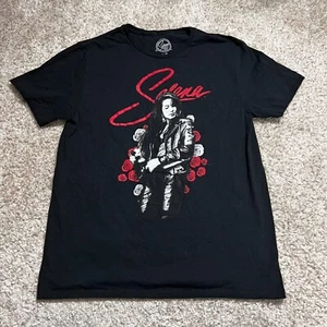 Selena Shirt Mens Large Black 80s 90s Pop Latin Music Concert Band Graphic Tee - Picture 1 of 9
