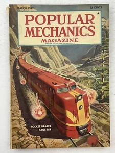 Popular Mechanics Magazine - Mar 1947 - Mechanic - Men - Outdoors - Automobiles - Picture 1 of 2