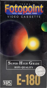 VHS Video Cassettes E-180 Lot of 3 - Pal Secam Ivema Fotopoint - Sealed - Afbeelding 1 van 3