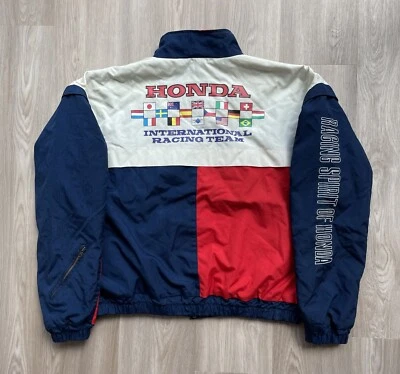 Jaqueta bombardeiro vintage Honda International Racing Team - Imagem 1 de 4