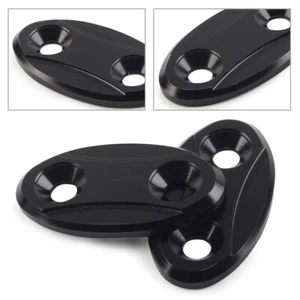 US Rearview Mirror Block Off Base Plates Cover For BMW S1000RR 2009-2018 Black - Picture 1 of 9