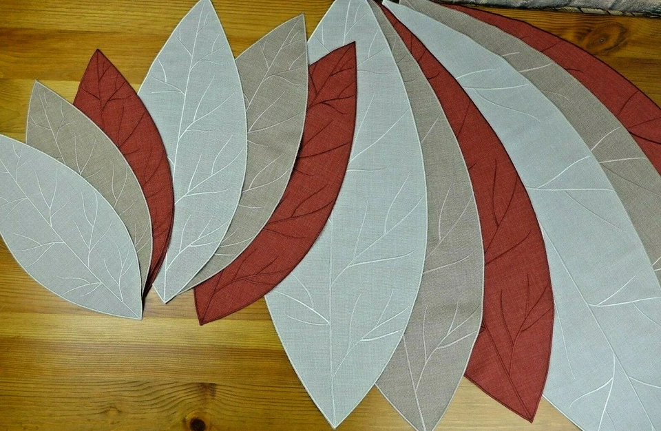 Sander Tischdecke Deckchen Fashion Blatt modern Aufleger Farb- und Größenwahl - Bild 1 von 1