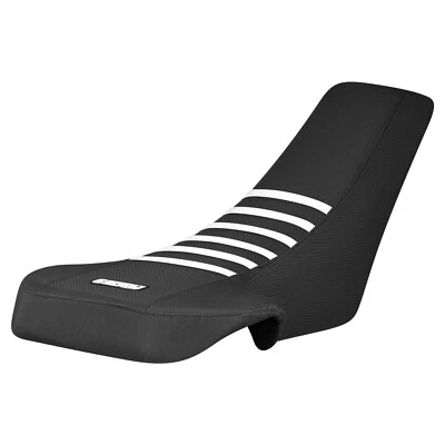 Cubierta de asiento Suzuki Quadracer 250 LT 250R 1987-1992 todo negro con costillas blancas #245 Foto 1 de 4