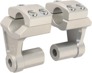 Rox Speed FX - Deluxe 2" Pivoting Risers for 7/8" Handlebar (Silver) 3R-P2SSM - Picture 1 of 2