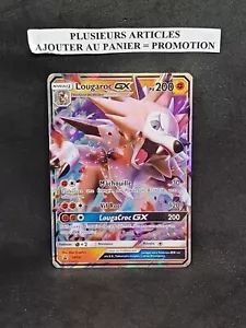 Carte Pokémon LOUGAROC GX SM14 Soleil et Lune FR holo ultra rare - Imagen 1 de 5