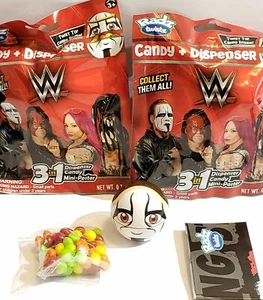 Bolso ciego dispensador de dulces Radz Twistz WWE - NUEVO--Lote de 2 - Imagen 1 de 1