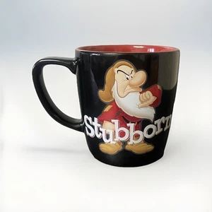 Disney Parks Snow White Grumpy Dwarf Stubborn! No! Coffee Tea Mug Cup VGC - Picture 1 of 4