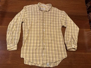 Medium Orvis Cotton Windowpane Checkered Button Down Shirt Long Sleeve Green - Picture 1 of 9