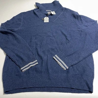 Suéter con cuello chal Jos A Bank para hombre 2XL azul nailon mezcla de lana nuevo con etiquetas Foto 1 de 4