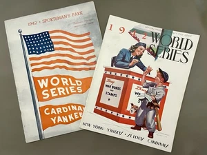 1942 World Series Game Programs (2) New York Yankees vs St Louis Cardinals RARE! - Bild 1 von 14