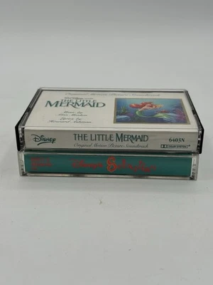 Lot of 2 Disney Soundtracks Cassette Tapes Little Mermaid And Sebastian - Image 1 of 4