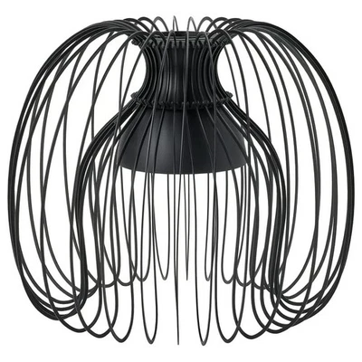 IKEA KALLFRONT Pendant Lamp Shade – Black Curved Metal Wires -13" 905.001.64-NEW - Image 1 of 4
