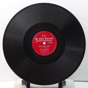 Arkie Shibley And His Mountain Dew Boys – Hot Rod Race 1950 Mt Dew Record 78 RPM - Picture 1 of 3