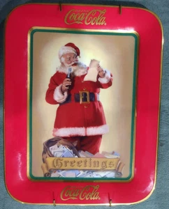1997 Limited Edition Fine Porcelain Franklin Mint Plate Coca Cola "Greetings" - Picture 1 of 6