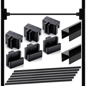 28 Pcs Hanging File Rail Clip Set Plastic File Cabinet Rails File Clips Bars - Picture 1 of 7