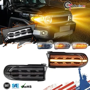 Fog DRL Turn Signal Lights Sequential LED Lamps for Toyota FJ Cruiser 2007-2021 - Picture 1 of 11