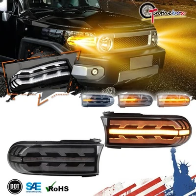 Fog DRL Turn Signal Lights Sequential LED Lamps for Toyota FJ Cruiser 2007-2021 - Image 1 of 4