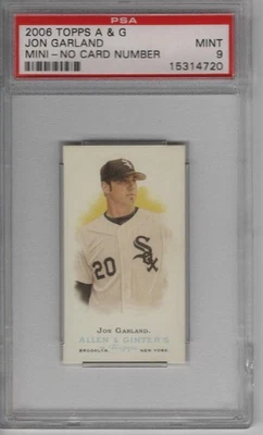 2006 TOPPS ALLEN & GINTER MINI - NO CARD NUMBER  JON GARLAND  PSA 9 - Image 1 of 2