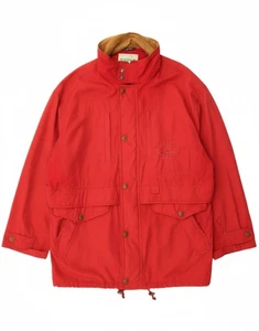 DIADORA Mens Windbreaker Coat UK 46 3XL Red Polyester CG12 - Picture 1 of 5