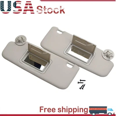 Пара серых солнцезащитных козырьков комплект для CHEVROLET Spark Sonic 2011 2012 - 2022 слева + справа - Изображение 1 из 4