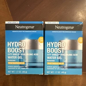 2 Neutrogena Hydro Boost City Shield Wasser Gel Sonnencreme - LSF 25 EXP 2026+ - Bild 1 von 2