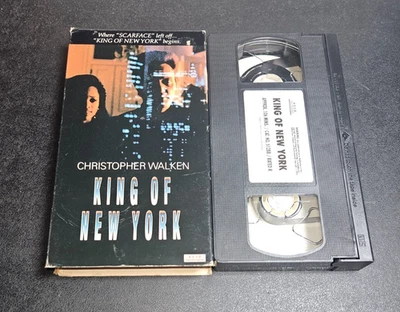 King Of New York (VHS, 1990) Christopher Walken Rare Crime Thriller Non-Rental - Image 1 of 4